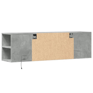 TV-Wandschrank mit LED Betongrau 135cm
