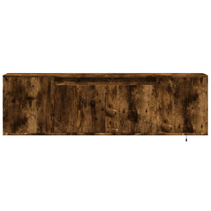 TV-Wandschrank mit LED Räuchereiche 135 cm