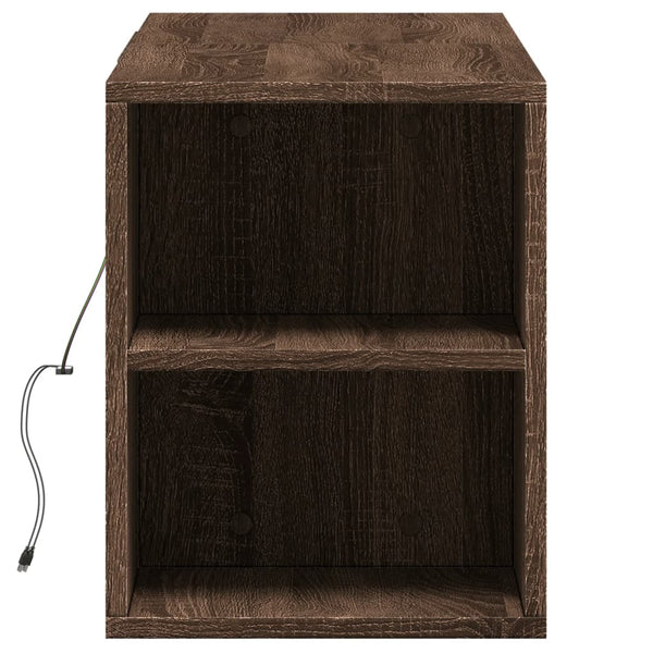 TV-Wandschrank Eiche Optik mit LED