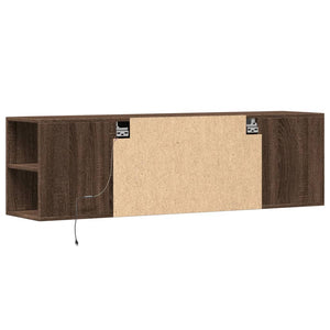 TV-Wandschrank Eiche Optik mit LED