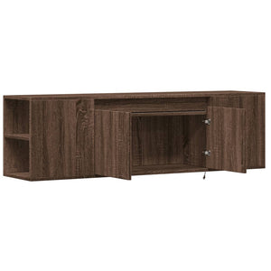 TV-Wandschrank Eiche Optik mit LED