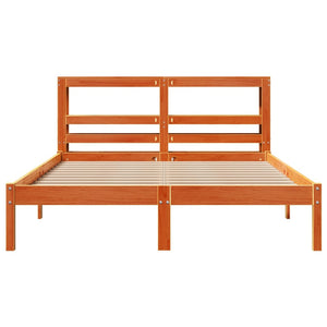 Bettgestell 140x190 cm Wachsbraun