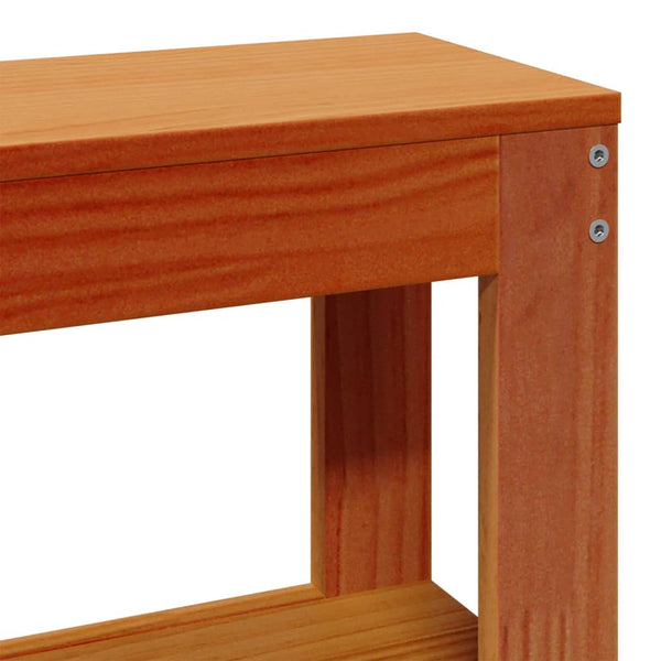 Bettgestell 140x190 cm Wachsbraun