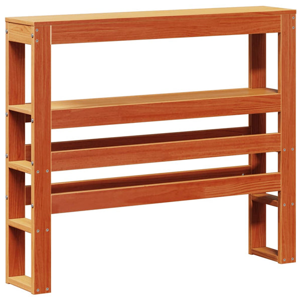 Bettgestell 90x200 cm Wachsbraun Kiefernholz