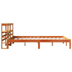 Bettgestell 140x200 cm Braun Kiefernholz