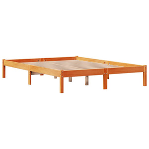 Bettgestell 140x200 cm Braun Kiefernholz