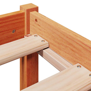Bettgestell 140x200 cm Braun Kiefernholz