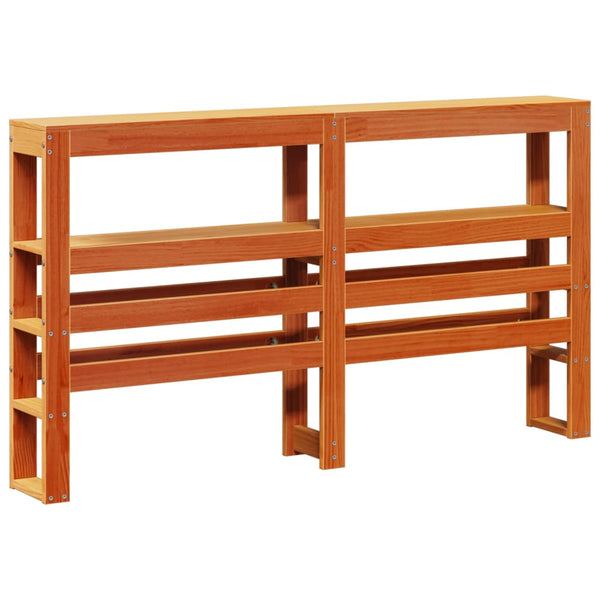Bettgestell 150x200 cm mit Kopfteil Wachsbraun