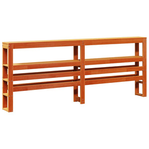 Bettgestell 180x200 cm mit Kopfteil Wachsbraun