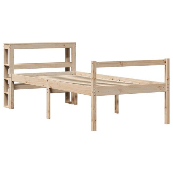 Seniorenbett 75x190 cm Kiefer Massivholz