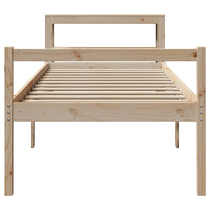 Seniorenbett 75x190 cm Kiefer Massivholz