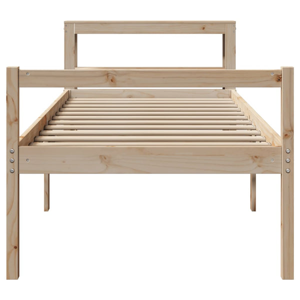 Seniorenbett 75x190 cm Kiefer Massivholz