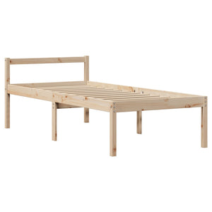 Seniorenbett 75x190 cm Kiefer Massivholz