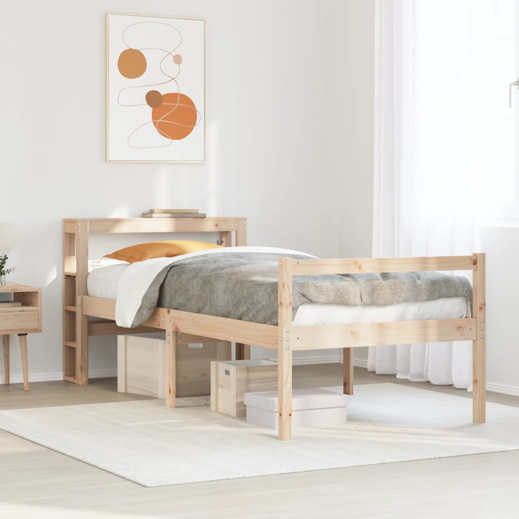 Seniorenbett 75x190 cm Kiefer Massivholz