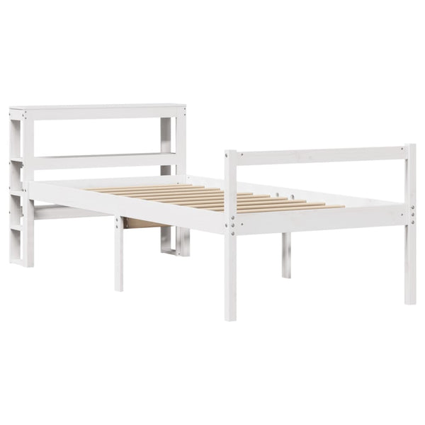 Seniorenbett Weiß 75x190 cm ohne Matratze