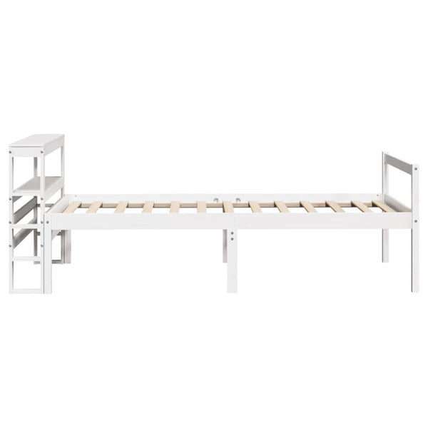 Seniorenbett Weiß 75x190 cm ohne Matratze
