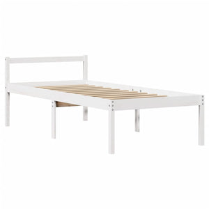 Seniorenbett Weiß 75x190 cm ohne Matratze