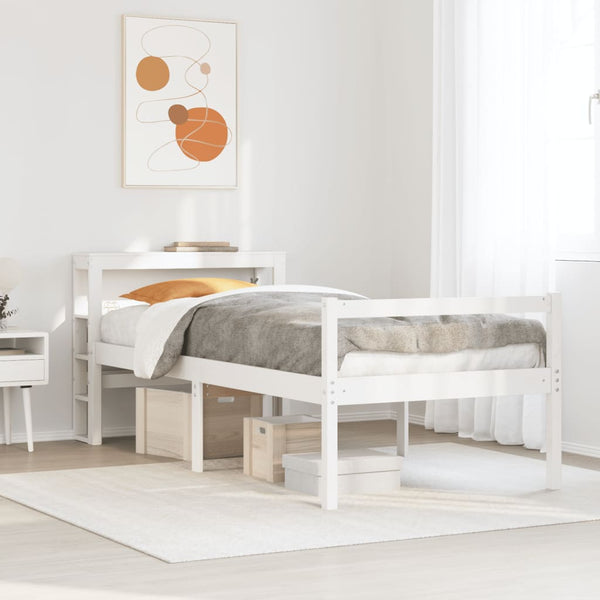 Seniorenbett Weiß 75x190 cm ohne Matratze
