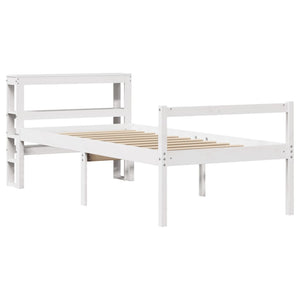 Seniorenbett Weiß 90x190 cm ohne Matratze