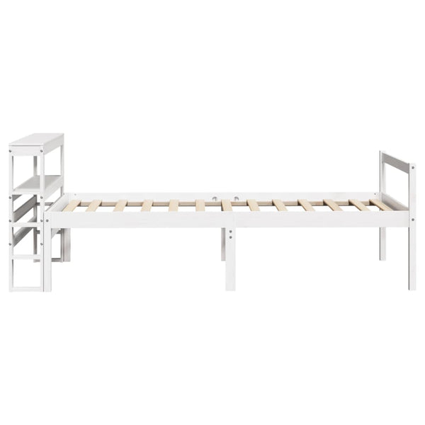 Seniorenbett Weiß 90x190 cm ohne Matratze