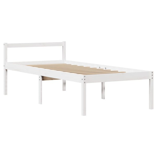 Seniorenbett Weiß 90x190 cm ohne Matratze