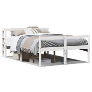 Seniorenbett Weiß 120x190 cm ohne Matratze