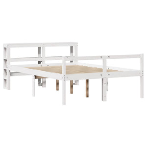 Seniorenbett Weiß 120x190 cm ohne Matratze