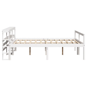 Seniorenbett 140x190 cm Weiß ohne Matratze