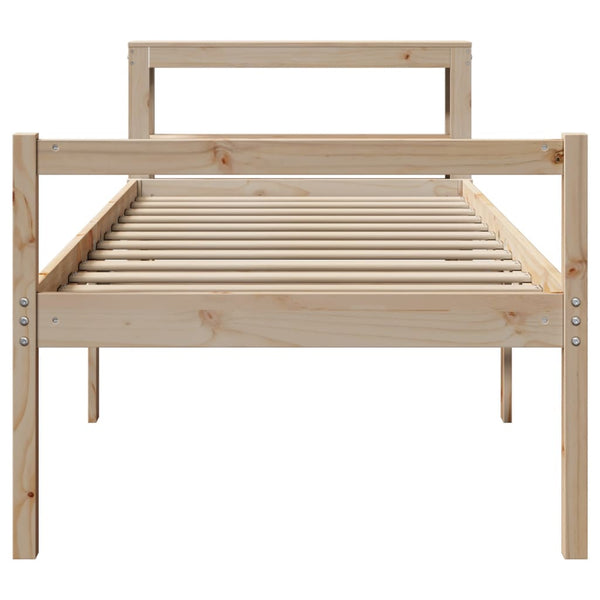 Seniorenbett 90x200 cm Kiefer Massivholz