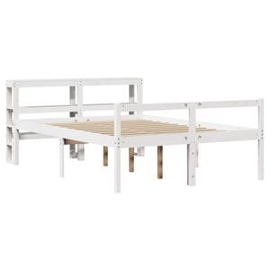 Seniorenbett Weiß 120x200 cm ohne Matratze