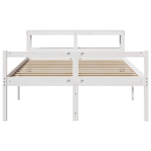Seniorenbett Weiß 120x200 cm ohne Matratze