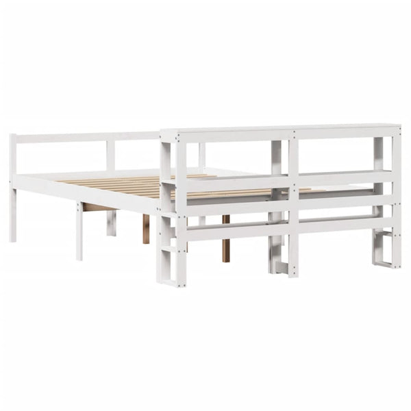 Seniorenbett Weiß 120x200 cm ohne Matratze