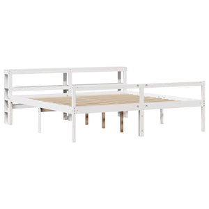 Seniorenbett Weiß 180x200 cm ohne Matratze