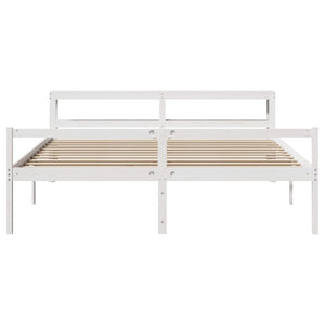 Seniorenbett Weiß 180x200 cm ohne Matratze