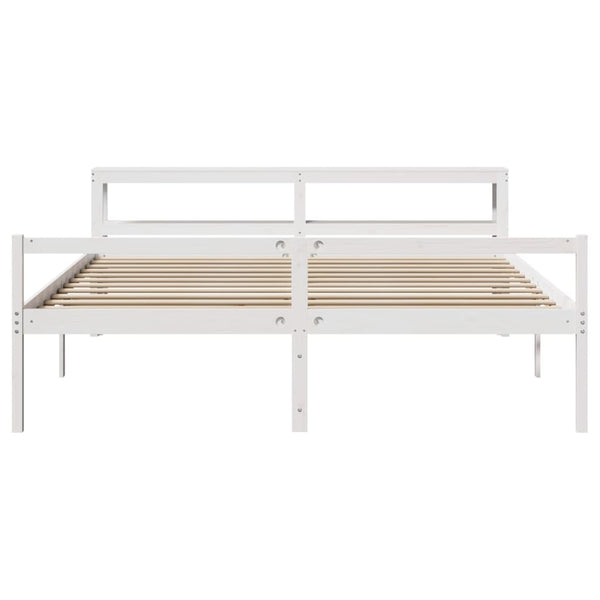 Seniorenbett Weiß 180x200 cm ohne Matratze