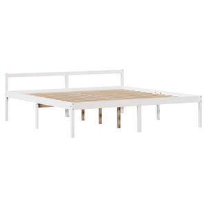 Seniorenbett Weiß 180x200 cm ohne Matratze