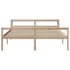 Seniorenbett 200x200 cm Kiefer Massivholz