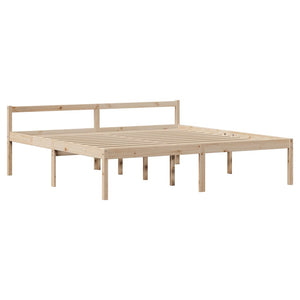 Seniorenbett 200x200 cm Kiefer Massivholz