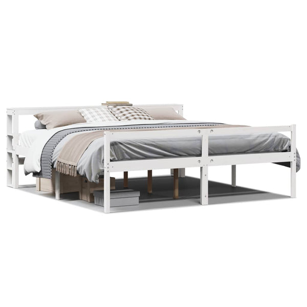 Seniorenbett Weiß 200x200 cm ohne Matratze