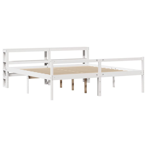 Seniorenbett Weiß 200x200 cm ohne Matratze