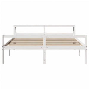 Seniorenbett Weiß 200x200 cm ohne Matratze
