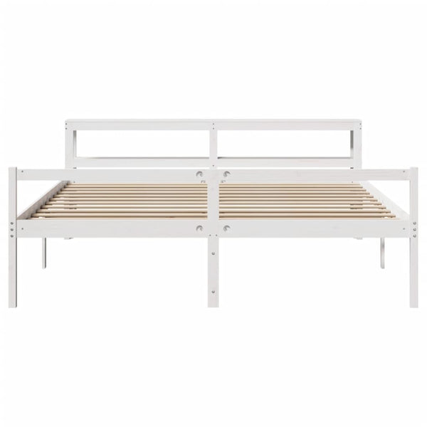 Seniorenbett Weiß 200x200 cm ohne Matratze