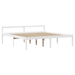 Seniorenbett Weiß 200x200 cm ohne Matratze