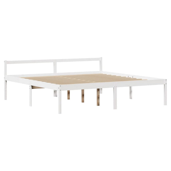 Seniorenbett Weiß 200x200 cm ohne Matratze