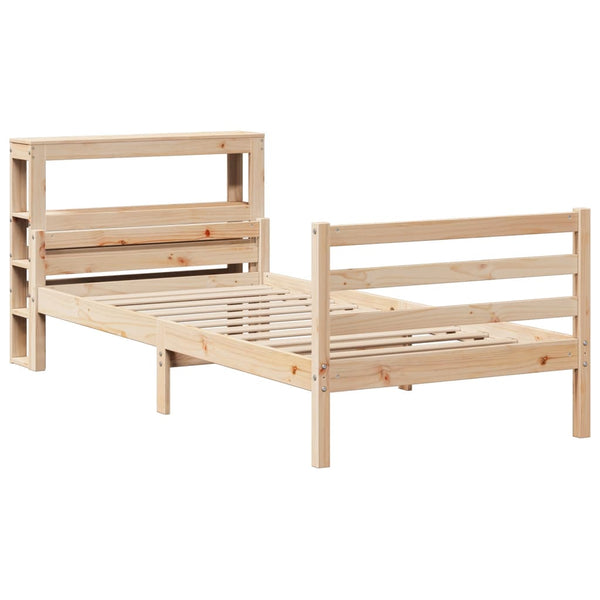 Bettgestell 90x200 cm mit Kopfteil