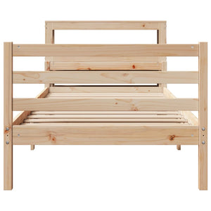 Bettgestell 90x200 cm mit Kopfteil