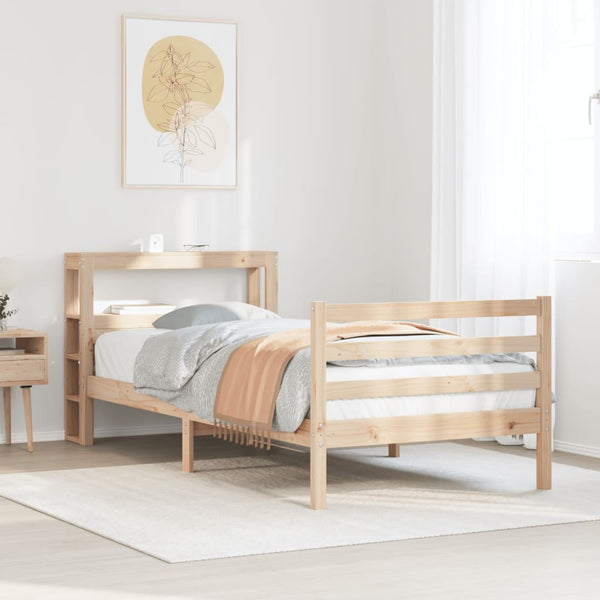 Bettgestell 90x200 cm mit Kopfteil