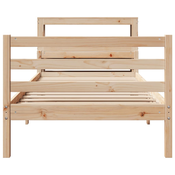 Bettgestell 100x200 cm mit Kopfteil
