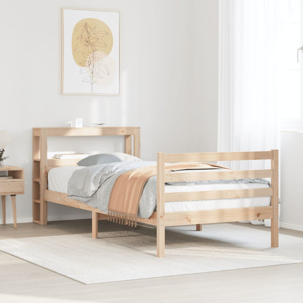 Bettgestell 100x200 cm mit Kopfteil