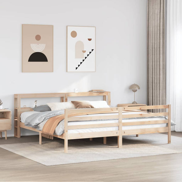 Bettgestell 200x200 cm mit Kopfteil